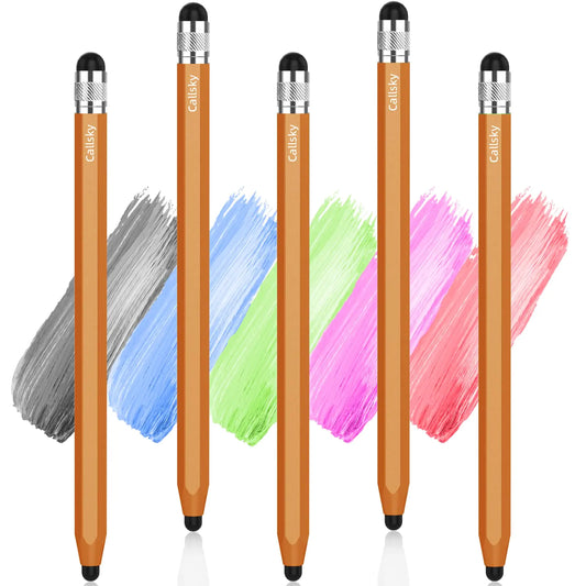 Stylus Pen for Touchscreen Set, Sensitivity and Hexagonal Metal Barrel, Compatible with iPhone/iPad/Andriod Tablets, Suitable for All Universal Touchscreen Devices 2 Pcs with 4 Tips