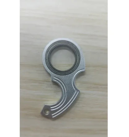 Metal Texture Rotating Keychain