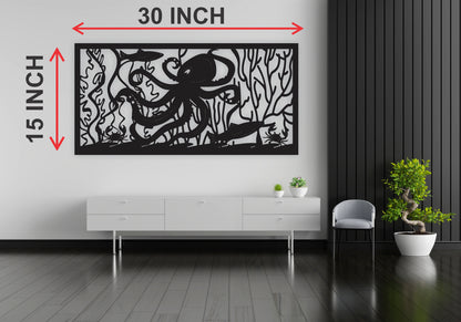 Excell Mart Majestic Water Creatures: Elegant Landscape Wall Art for Home Decor