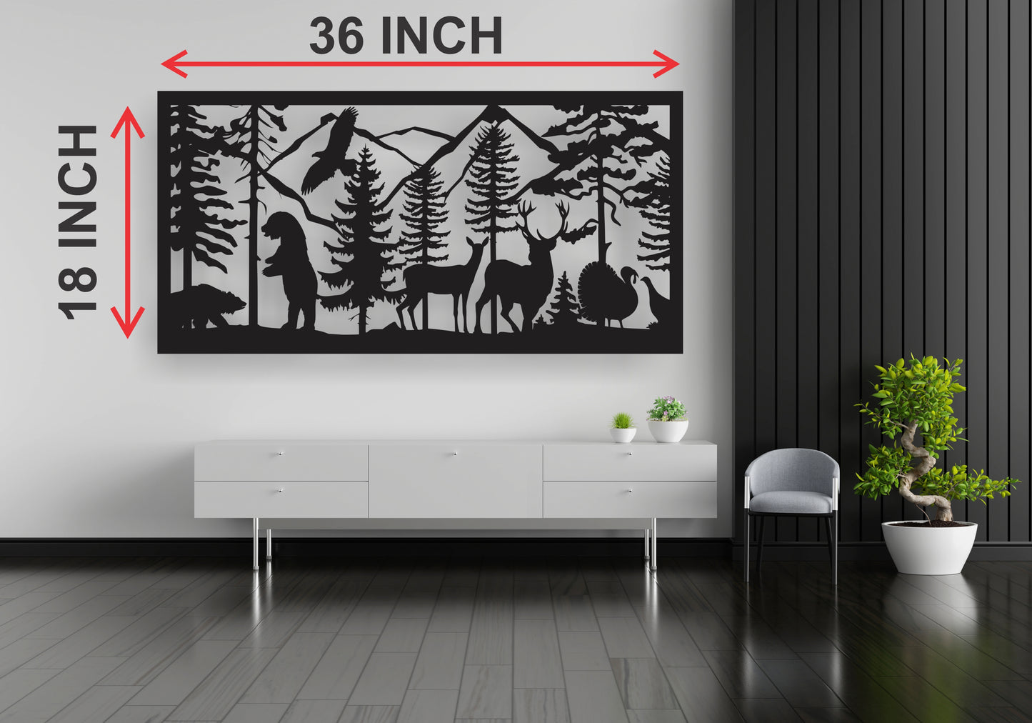 Excell Mart Landscape animals Wall Art for home luxury