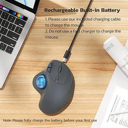 Wireless Trackball Ergonomic Mouse